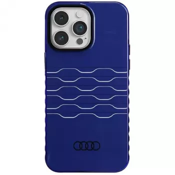 Audi IML MagSafe tok iPhone 14 Pro Max 6,7 inch sötétkék merev hátlap
