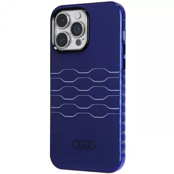 Audi IML MagSafe tok iPhone 14 Pro Max 6,7 inch sötétkék merev hátlap