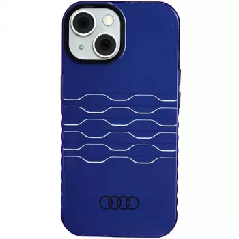 Audi IML MagSafe tok iPhone 15 / 14 / 13 6,1 inch sötétkék merev hátlap