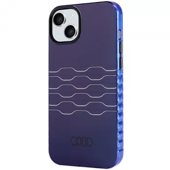 Audi IML MagSafe tok iPhone 15 Plus / 14 Plus 6,7 inch sötétkék merev hátlap