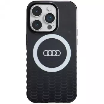 Audi IML Big Logo MagSafe tok iPhone 14 Pro 6,1 inch fekete merev hátlap