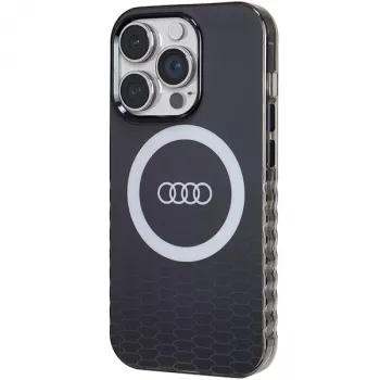 Audi IML Big Logo MagSafe tok iPhone 14 Pro 6,1 inch fekete merev hátlap