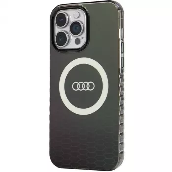 Audi IML Big Logo MagSafe tok iPhone 14 Pro Max 6,7 inch fekete merev hátlap