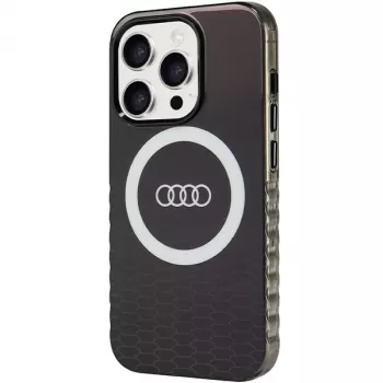Audi IML Big Logo MagSafe tok iPhone 15 Pro 6,1 inch fekete merev hátlap