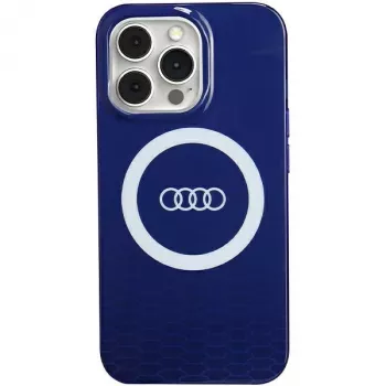 Audi IML Big Logo MagSafe tok iPhone 13 Pro / 13 6,1 inch sötétkék merev hátlap