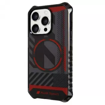 Audi IML Sport MagSafe tok iPhone 15 Pro Max 6,7 inch fekete merev hátlap