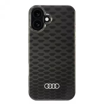 Audi IML Stitching Pattern MagSafe merev tok Apple iPhone 16 Plus 6,7 inch fekete