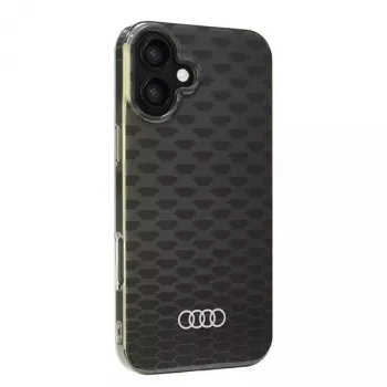 Audi IML Stitching Pattern MagSafe merev tok Apple iPhone 16 Plus 6,7 inch fekete