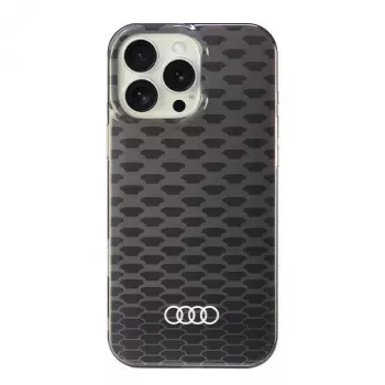 Audi IML Stitching Pattern MagSafe merev tok Apple iPhone 16 Pro Max 6,9 inch - fekete
