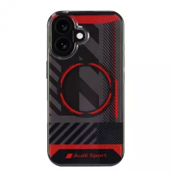 Audi IML Sport MagSafe merev tok Apple iPhone 16 6,1 inch fekete