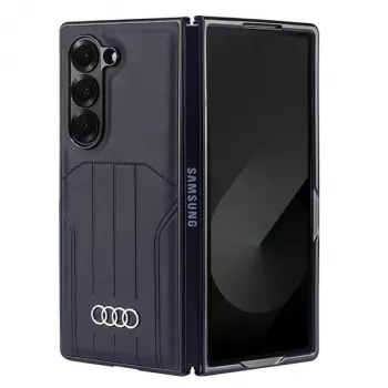 Audi műbőr MagSafe merev tok Samsung Galaxy Z Fold6 (F956) készülékhez - fekete
