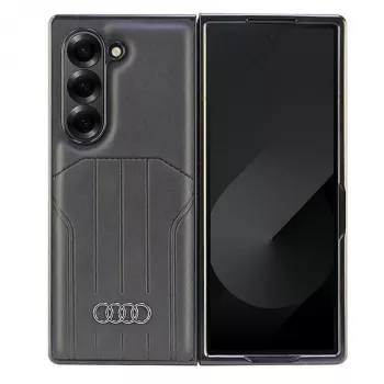 Audi műbőr MagSafe merev tok Samsung Galaxy Z Fold6 (F956) készülékhez - fekete