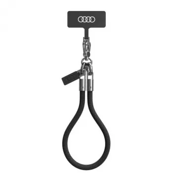 Audi univerzális telefontartó nyakpánt 28cm 8mm fekete AU-HSL8-R8/D1-BK