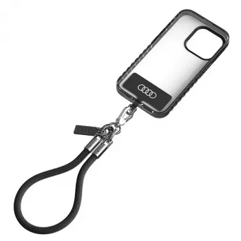 Audi univerzális telefontartó nyakpánt 28cm 8mm fekete AU-HSL8-R8/D1-BK