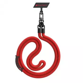 Audi univerzális telefontartó nyakpánt 120cm 10mm Crossbody piros AUS-CBL10-RSQ/D1-RD