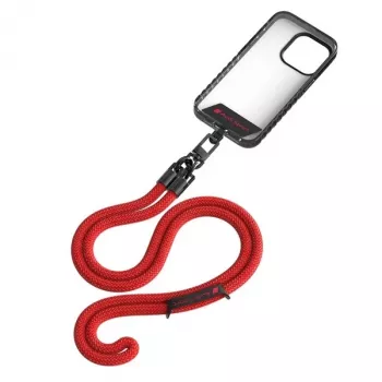 Audi univerzális telefontartó nyakpánt 120cm 10mm Crossbody piros AUS-CBL10-RSQ/D1-RD