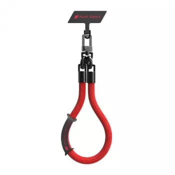 Audi univerzális telefontartó nyakpánt 28cm 10mm piros AUS-HSL10-RSQ/D1-RD