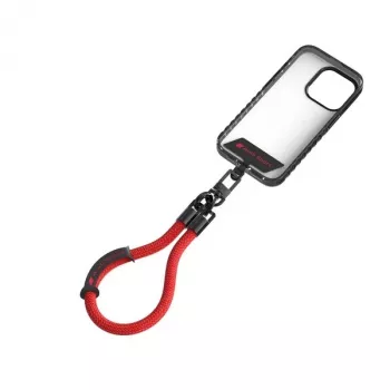 Audi univerzális telefontartó nyakpánt 28cm 10mm piros AUS-HSL10-RSQ/D1-RD