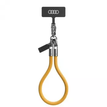 Audi univerzális telefontartó nyakpánt 28cm 8mm sárga AU-HSL8-R8/D1-YW