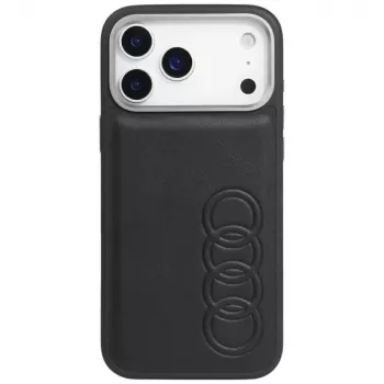 Audi TT műbőr MagSafe tok iPhone 17 Pro Max készülékhez fekete