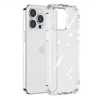 Joyroom Defender Series strapabíró tok Apple iPhone 14 Plus készülékhez, átlátszó, kitámasztóval és nyakpántkampóval (JR-14H3)