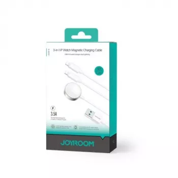 Joyroom S-IW007 3 az 1-ben mágneses töltőkábel USB-A–Lightning/USB-C/Micro USB 1,2m fehér