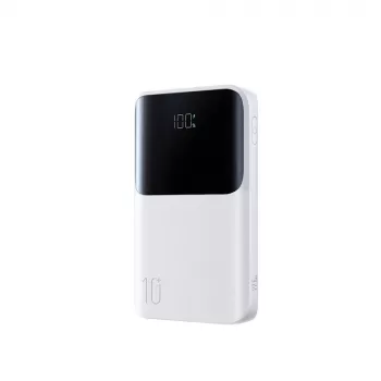Joyroom JR-QP191 Star Series Mini 10000 mAh 22,5W power bank digitális kijelzővel fehér