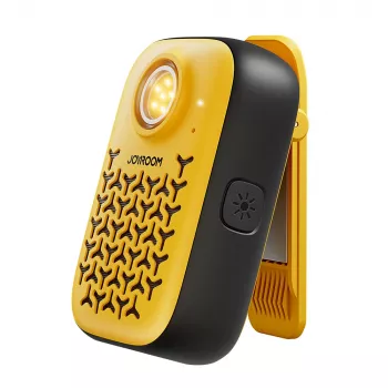 Joyroom Maya JR-MS03 hordozható Bluetooth hangszóró beépített zseblámpával, IPX4, 5W, 1200mAh, sárga