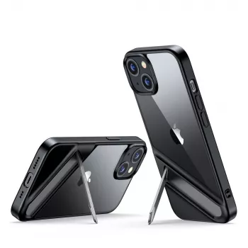 Ugreen LP634 kitámasztós védőtok kemény tok puha gél kerettel iPhone 14 Plus-hoz (90925) fekete