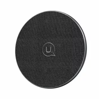 USAMS US-CD223 15W Qi vezeték nélküli töltőpárna fekete