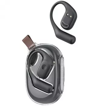 USAMS G26 nyitott fülű vezeték nélküli csontvezetéses fejhallgató Bluetooth 5.3 fekete