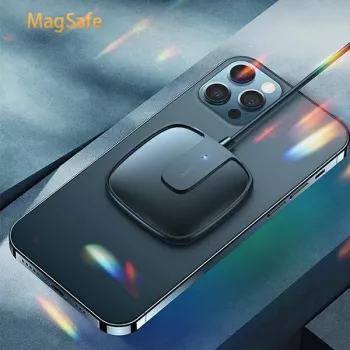 USAMS US-CD159 mágneses vezeték nélküli töltő 15W extravékony iPhone 12 sorozathoz fehér