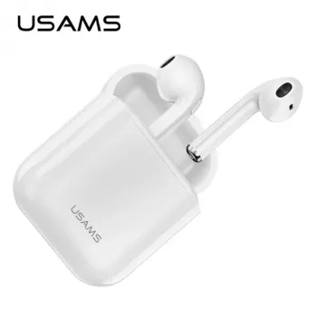 USAMS LU sorozat True Wireless Stereo Bluetooth 5.0 fülhallgató töltőtokkal, fehér, BHULU01 (US-LU001)
