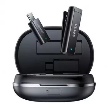 USAMS vezeték nélküli lavalier mikrofon ENC 2,4 GHz USB-C ZB243MKF01 (US-ZB243)