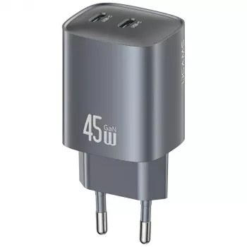 USAMS CC305 T66 45W GaN hálózati töltő 2x USB-C-vel, tarnish