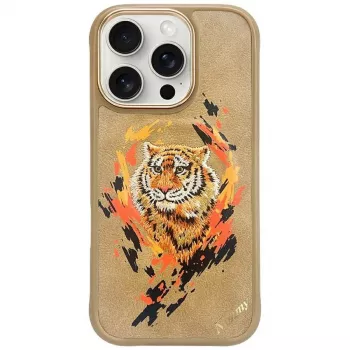 Nimmy Tygrys MagSafe tok iPhone 16 Pro-hoz világosbarna
