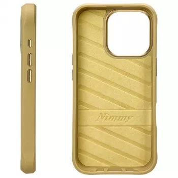 Nimmy Cool&Cute 2.0 macska tok Apple iPhone 16 Pro 6,3 inch készülékhez, khaki