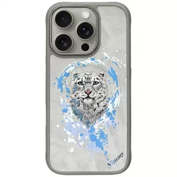 Nimmy Pantera MagSafe tok iPhone 16 Pro készülékhez, világosszürke