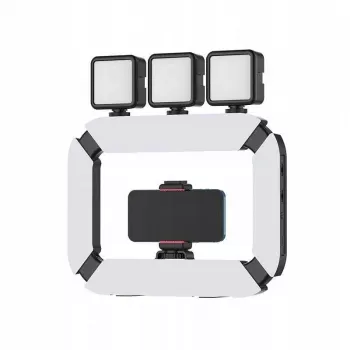 Ulanzi U200 LED videólámpa okostelefon-tartóval - Bi-Color 2500K-8500K
