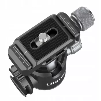 Ulanzi U-80L 3D Ball Head with Arca-Swiss Quick Release Plate, 20kg Load, 360° Panoramic Rotation, Black