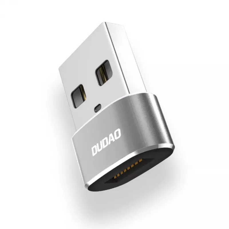 Dudao L16AC USB-A-USB-C adapter - Space Gray
