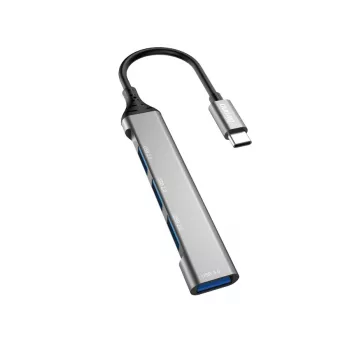 Dudao A16T USB-A hub 4 port USB 2.0 fekete