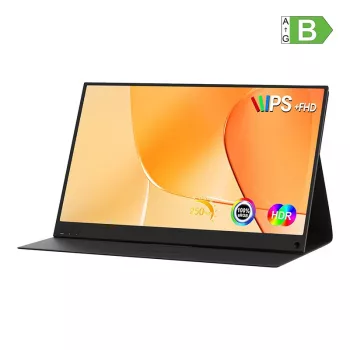 ZEUSLAP P15AT 15,6 inch hordozható monitor 10 pontos érintőképernyővel, Full HD IPS, USB-C, Mini HDMI