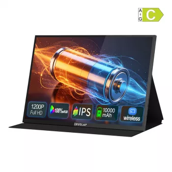 ZEUSLAP P16BT 16 inch 2.5K IPS hordozható érintőképernyős monitor