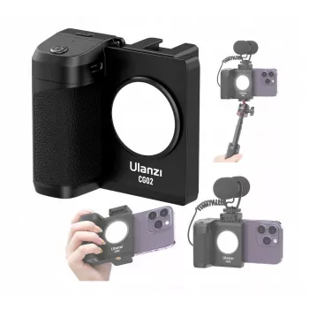 ULANZI CG02 Smartphone Grip with Bluetooth Remote and LED Light
