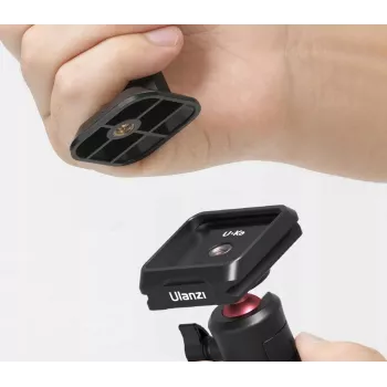 ULANZI MA54 telefontartó 1/4 inch menettel és Arca-Swiss gyorscserélő lappal, fekete