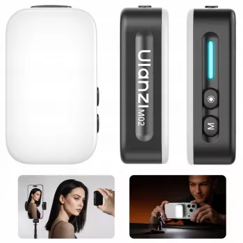 ULANZI M02 LED videólámpa MagSafe-dzsel, 7W, 5600K, USB-C