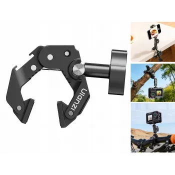 ULANZI EA03 Super Clamp rákos szorító 1/4 inch menettel és hidegcípővel Magic Armhoz