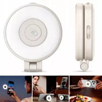 ULANZI LM21 LED videólámpa MagSafe-dzsel, 2500K-9000K, 6W, fehér