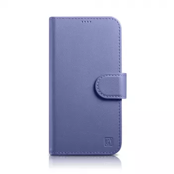 iCarer 2 az 1-ben pénztárcatartó tok iPhone 14 Pro-hoz, bőr tok RFID-blokkolással, világoslila (WMI14220726-LP)